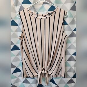 Womens Striped Sleeveless Top